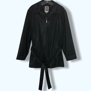 CS Signature Black Trench Coat Sz XL